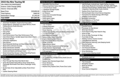 2022 Kia Niro Touring SE