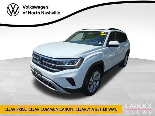 Pure White 2023 Volkswagen Atlas 2.0T SE