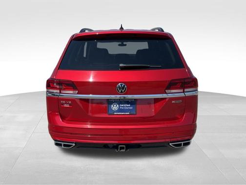 Aurora Red Metallic 2021 Volkswagen Atlas 3.6 V6 SE w/ Technology R-Line