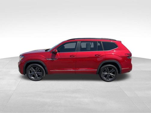 Aurora Red Metallic 2021 Volkswagen Atlas 3.6 V6 SE w/ Technology R-Line