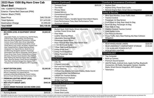 Flame Red Clearcoat 2023 RAM 1500 Big Horn