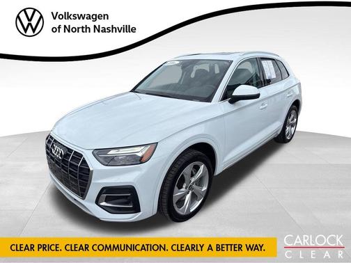 Glacier White Metallic 2021 Audi Q5 40 Premium Plus