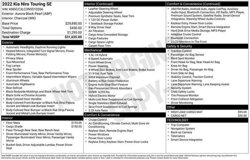 2022 Kia Niro Touring SE