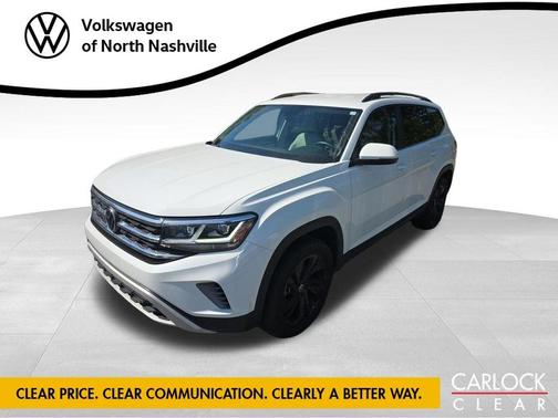 Pure White 2023 Volkswagen Atlas 3.6L SE w/Technology