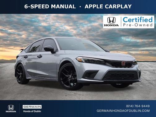 Lunar Silver Metallic 2023 Honda Civic Sport