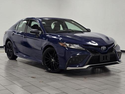 Blue 2023 Toyota Camry Hybrid XSE