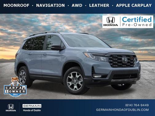 Sonic Gray Pearl 2023 Honda Passport TrailSport
