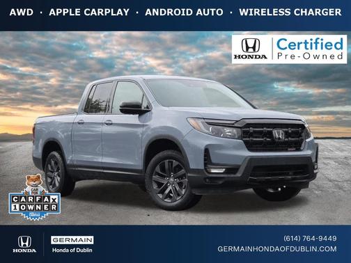 Sonic Gray Pearl 2024 Honda Ridgeline Sport