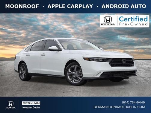 Platinum White Pearl 2024 Honda Accord EX