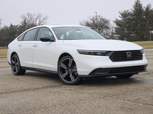Platinum White Pearl 2026 Honda Accord Hybrid Sport