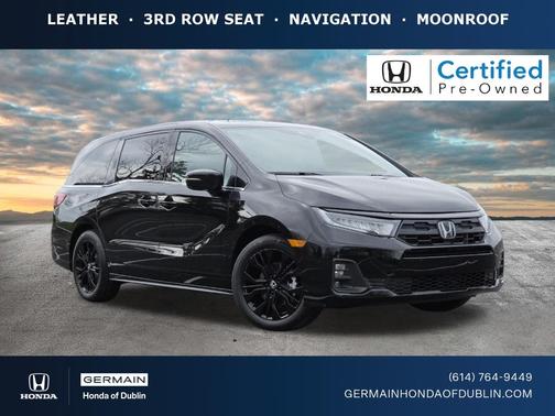 Crystal Black Pearl 2025 Honda Odyssey Sport-L