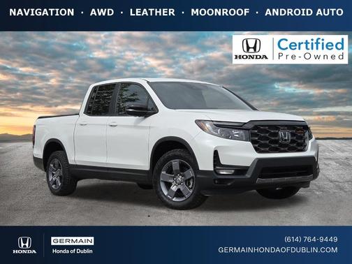 Platinum White Pearl 2024 Honda Ridgeline TrailSport