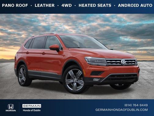 Habanero Orange Metallic 2019 Volkswagen Tiguan 2.0T SEL Premium