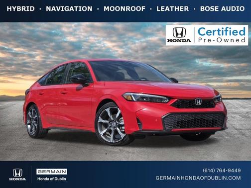 Rallye Red 2026 Honda Civic Hybrid Sport Touring
