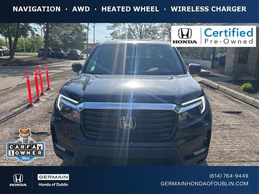 Crystal Black Pearl 2023 Honda Ridgeline RTL-E
