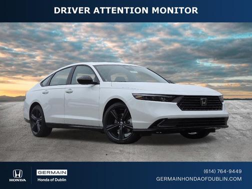 Platinum White Pearl 2026 Honda Accord Hybrid Sport-L