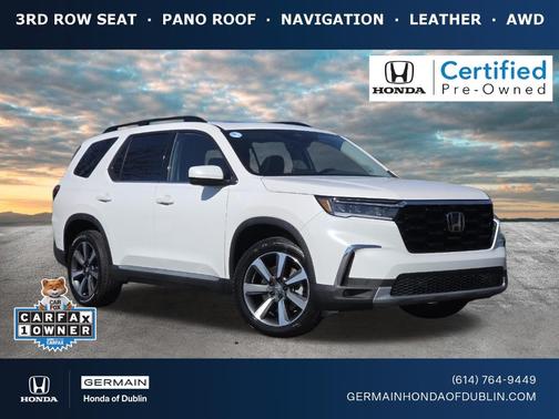 Platinum White Pearl 2025 Honda Pilot Elite