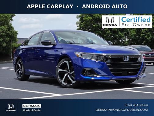 Still Night Pearl 2022 Honda Accord Hybrid Sport