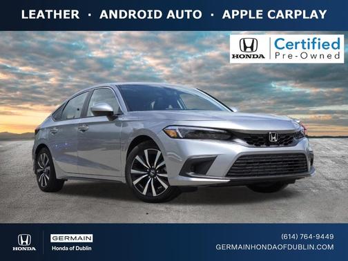 Silver 2024 Honda Civic EX-L