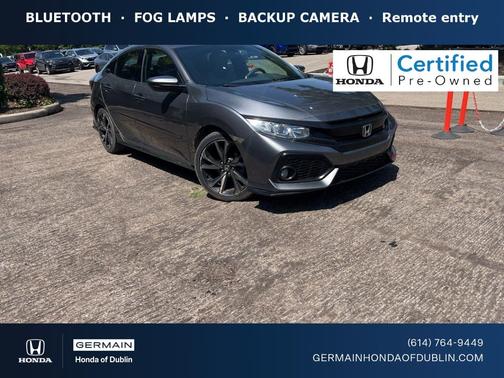Modern Steel Metallic 2017 Honda Civic Sport