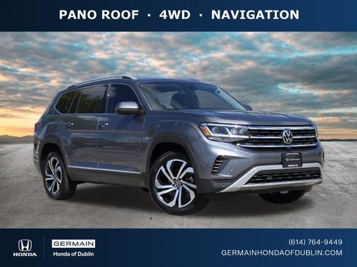 Platinum Gray Metallic 2021 Volkswagen Atlas 3.6 V6 SEL Premium