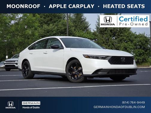 Platinum White Pearl 2025 Honda Accord SE