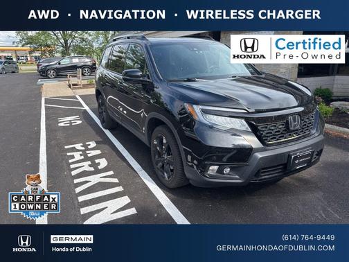 Crystal Black Pearl 2019 Honda Passport Elite