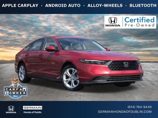 Radiant Red Metallic 2024 Honda Accord LX