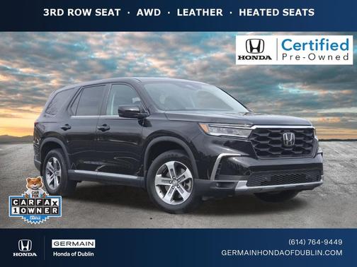 Crystal Black Pearl 2023 Honda Pilot EX-L 7-Passenger