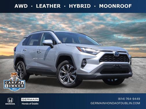 Silver Sky Metallic 2022 Toyota RAV4 Hybrid XLE Premium