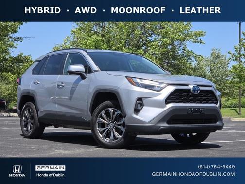 Silver Sky Metallic 2022 Toyota RAV4 Hybrid XLE Premium