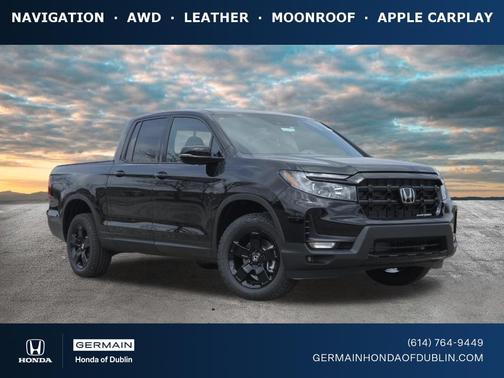 Crystal Black Pearl 2026 Honda Ridgeline Black Edition