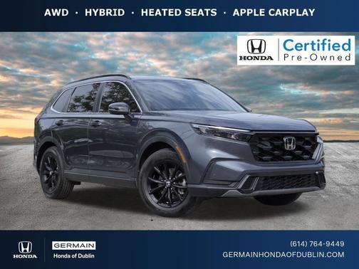Meteorite Gray Metallic 2024 Honda CR-V Hybrid Sport