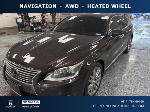 Red 2015 Lexus LS 460