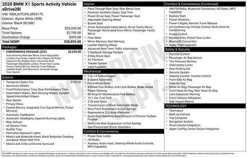 2020 BMW X1 sDrive28i
