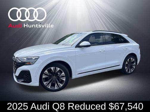 Glacier White Metallic 2025 Audi Q8 55 Premium Plus