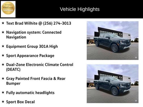 SHADOW BLACK 2025 Ford Ranger XLT