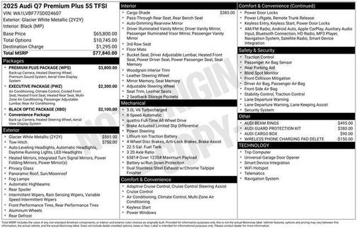 2025 Audi Q7 55 Premium Plus