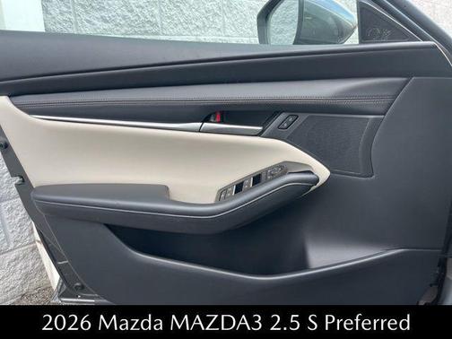 Machine Gray Metallic 2026 Mazda Mazda3 FWD w/Preferred Package