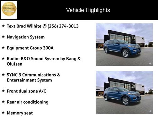 Blue Metallic 2020 Ford Explorer Limited