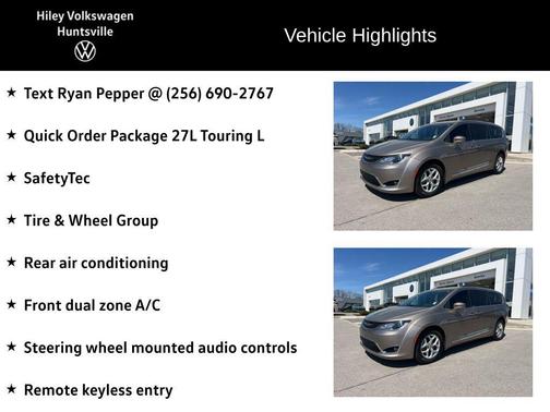 Molten Silver 2017 Chrysler Pacifica Touring-L