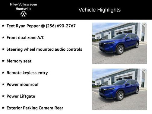Blue 2023 Honda CR-V EX-L