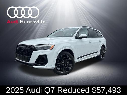 Glacier White Metallic 2025 Audi Q7 55 Premium Plus