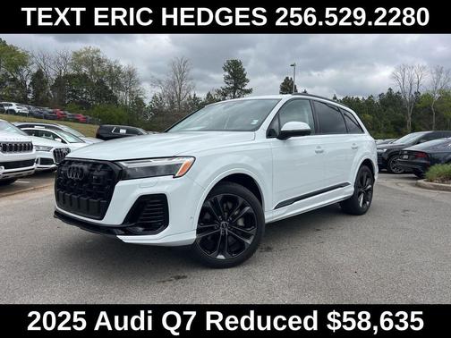 Glacier White Metallic 2025 Audi Q7 55 Premium Plus