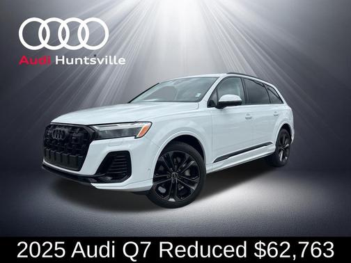 Glacier White Metallic 2025 Audi Q7 55 Premium Plus