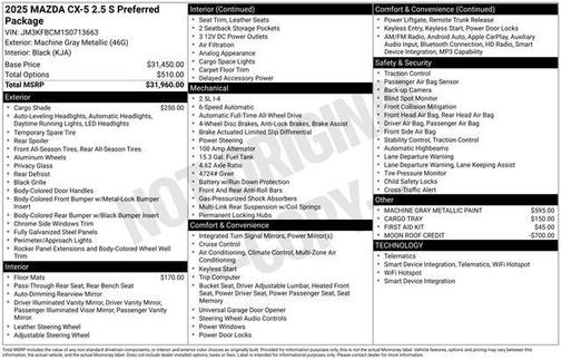 2025 Mazda CX-5 2.5 S Preferred
