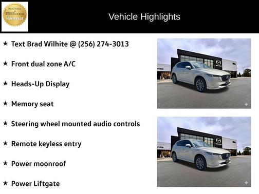 Platinum Quartz Metallic 2025 Mazda CX-5 2.5 S Premium Plus Package
