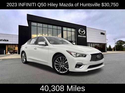 Majestic White 2023 INFINITI Q50 3.0t LUXE