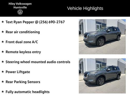 Gun Metallic 2025 Nissan Pathfinder SV FWD