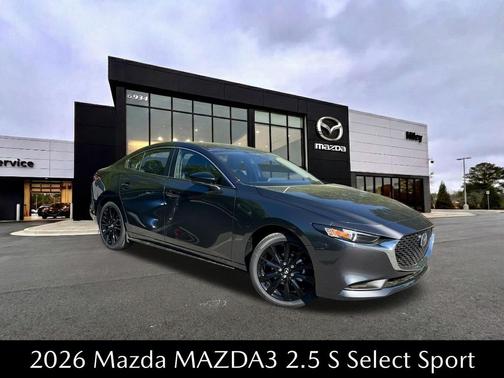 Machine Gray Metallic 2026 Mazda Mazda3 2.5 S Select Sport